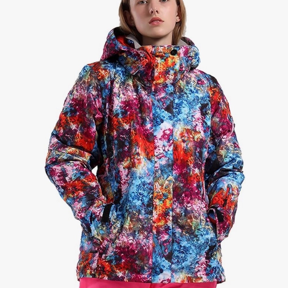 Women's Multicolor Hooded Jacket